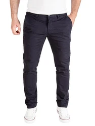 PITTMAN Chino Herren Hosen Derrick Dunkelblau/Hellblau