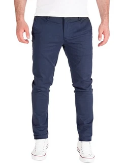 PITTMAN Chino Herren Hosen Derrick Dunkelblau/Blau