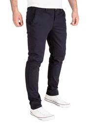 PITTMAN Chino Herren Hosen Derrick Dunkelblau/Hellblau