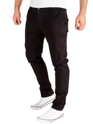 PITTMAN Chino Herren Hosen Derrick Khaki/Schwarz/Dunkelbraun/Dunkelrot