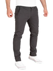 PITTMAN Chino Herren Hosen Derrick Dunkelgrau/Khaki/Grau/Hellgrau