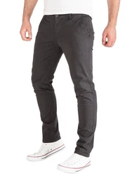 PITTMAN Chino Herren Hosen Derrick Dunkelgrau/Khaki/Grau/Hellgrau