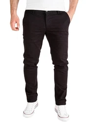 PITTMAN Chino Herren Hosen Derrick Khaki/Schwarz/Dunkelbraun/Dunkelrot