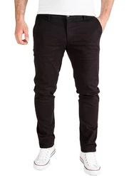 PITTMAN Chino Herren Hosen Derrick Khaki/Schwarz/Dunkelbraun/Dunkelrot