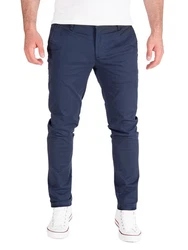 PITTMAN Chino Herren Hosen Derrick Dunkelblau/Blau