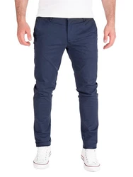 PITTMAN Chino Herren Hosen Derrick Dunkelblau/Blau