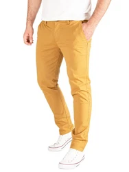 PITTMAN Chino Herren Hosen Derrick Gelb/Beige/Khaki/Braun/Orange