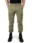 WOTEGA Cargohose Odin Herren Cargo Hose Dunkelgrün/Khaki