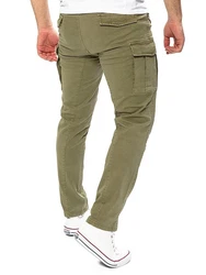 Yazubi Cargo Hose Jayden Dunkelgrün/Khaki