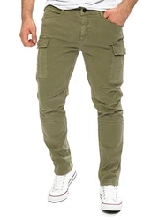 Yazubi Cargo Hose Jayden Dunkelgrün/Khaki
