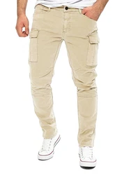 Yazubi Cargo Hose Jayden Khaki/Beige