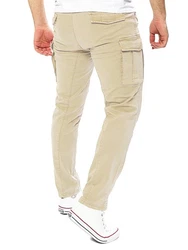 Yazubi Cargo Hose Jayden Khaki/Beige