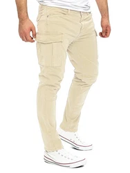 Yazubi Cargo Hose Jayden Khaki/Beige