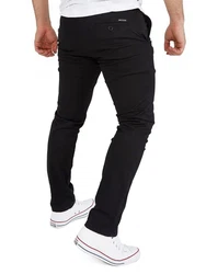 WOTEGA Herren Stoffhose Chino Style Glenn Schwarz