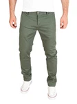 PITTMAN Andrew Chino Herren Hose Slim Fit Dunkelgrün/Khaki/Grün