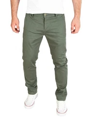 PITTMAN Andrew Chino Herren Hose Slim Fit Dunkelgrün/Khaki/Grün