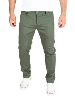 PITTMAN Andrew Chino Herren Hose Slim Fit Dunkelgrün/Khaki/Grün