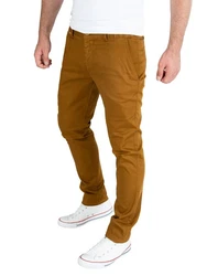 PITTMAN Andrew Chino Herren Hose Slim Fit Khaki/Braun/Beige/Orange