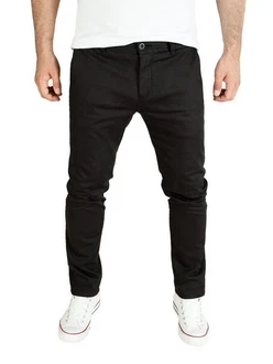 PITTMAN Andrew Chino Herren Hose Slim Fit Schwarz/Khaki