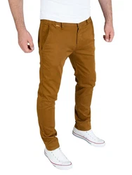 PITTMAN Andrew Chino Herren Hose Slim Fit Khaki/Braun/Beige/Orange