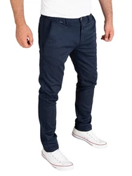 PITTMAN Andrew Chino Herren Hose Slim Fit Dunkelblau/Blau/Hellblau