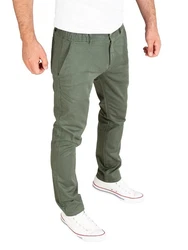 PITTMAN Andrew Chino Herren Hose Slim Fit Dunkelgrün/Khaki/Grün