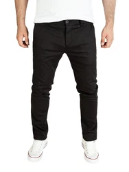 PITTMAN Andrew Chino Herren Hose Slim Fit Schwarz/Khaki