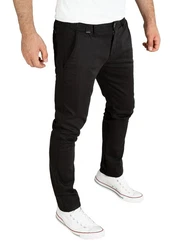PITTMAN Andrew Chino Herren Hose Slim Fit Schwarz/Khaki
