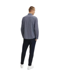 TOM TAILOR Hemd T-Shirt Hellblau/Dunkelblau/Blau/Grau