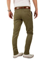 Yazubi Herren Chino Hose Modell Dustin Khaki/Dunkelgrün
