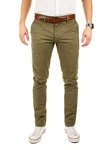 Yazubi Herren Chino Hose Modell Dustin Khaki/Dunkelgrün