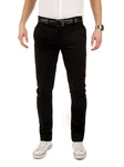 Yazubi Herren Chino Hose Modell Dustin Schwarz/Rot/Bordeaux
