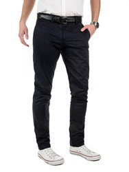 Yazubi Herren Chino Hose Modell Dustin Dunkelblau/Schwarz