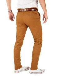 Yazubi Herren Chino Hose Modell Dustin Khaki/Braun/Beige/Orange