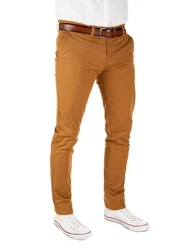 Yazubi Herren Chino Hose Modell Dustin Khaki/Braun/Beige/Orange