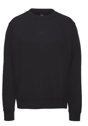 BOSS ORANGE Sweater Wefade Schwarz/Dunkelblau