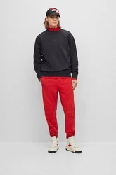 BOSS ORANGE Sweater Wefade Schwarz/Dunkelblau