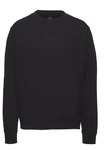 BOSS ORANGE Sweater Wefade Schwarz/Dunkelblau