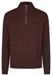 HECHTER PARIS Troyer mit Troyerkragen Dunkelrot/Bordeaux