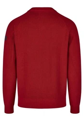 HECHTER PARIS Strickpullover mit Rippstruktur Rot/Dunkelrot