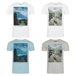 riverso T-Shirt Herren RIVLukas Regular Fit Mischfarben/Weiß/Blau
