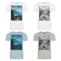 riverso T-Shirt Herren RIVLukas Regular Fit Mischfarben/Weiß/Blau