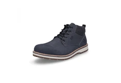 Rieker Herren Schnürboot Winterstiefel blau