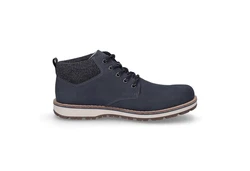 Rieker Herren Schnürboot Winterstiefel blau