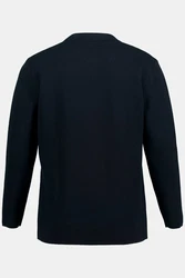 JP1880 Poloshirt Stricksakko FLEXNAMIC Reverskragen Dunkelblau/Hellblau