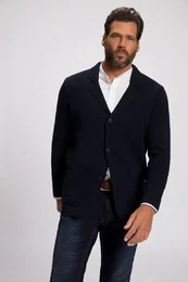 Poloshirt Stricksakko FLEXNAMIC Milano-Strick Reverskragen