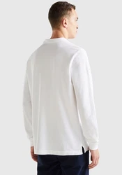 UNITED COLORS OF BENETTON Poloshirt Shirt Grün/Weiß