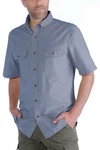Carhartt Kurzarmhemd FORT SOLID Hellblau/Blau/Grau