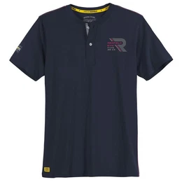 Print-Shirt Groe Gren Herren Serafino T-Shirt navy sportiv