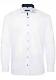 Klassische Bluse MODERN FIT Langarm Hemd wei 8100-00-X13K